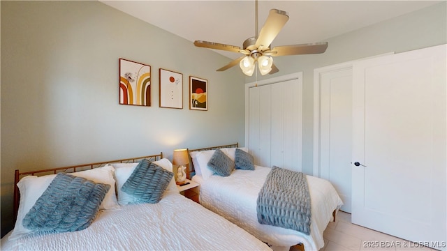 1065 Topsider Ln Unit 505, Osage Beach, MO 65065 - bedroom featuring a closet and a ceiling fan