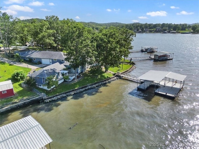 948 Cable Point Dr, Climax Springs, MO 65324 - dock area featuring a water view and boat lift