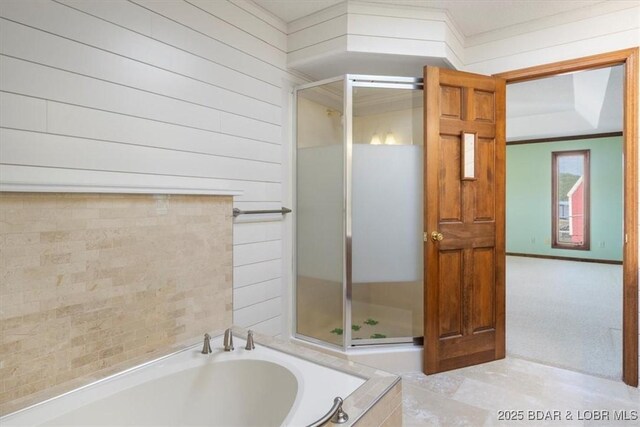 948 Cable Point Dr, Climax Springs, MO 65324 - full bathroom featuring a shower stall and a bath