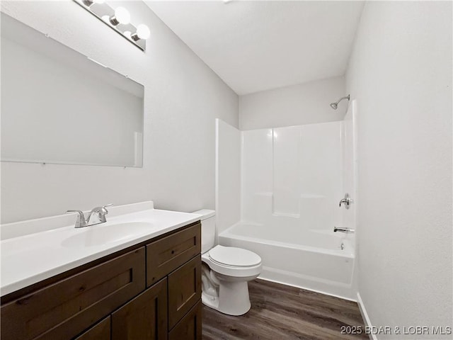 326 State Rd W, Macks Creek, MO 65786 - full bath featuring wood finished floors, vanity, and  shower combination