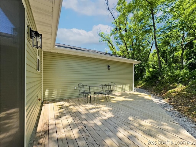 326 State Rd W, Macks Creek, MO 65786 - view of wooden deck