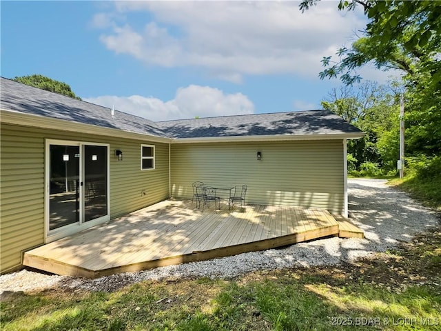 326 State Rd W, Macks Creek, MO 65786 - rear view of property featuring a deck