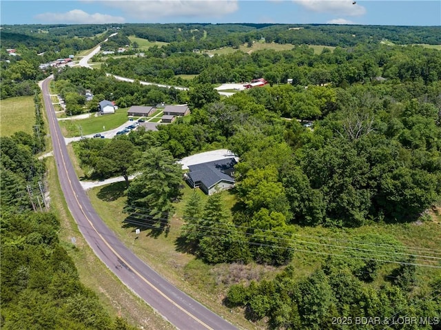 326 State Rd W, Macks Creek, MO 65786 - aerial view of property's location featuring a forest
