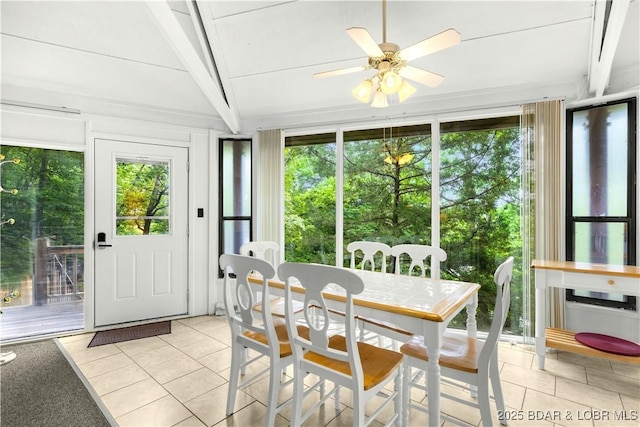 146 Tree Top Dr Unit 8, Four Seasons, MO 65049 - sunroom with beamed ceiling