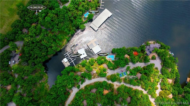 146 Tree Top Dr Unit 8, Four Seasons, MO 65049 - aerial overview of property's location featuring a large body of water