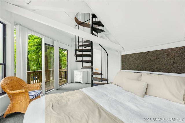 146 Tree Top Dr Unit 8, Four Seasons, MO 65049 - bedroom featuring access to outside and carpet
