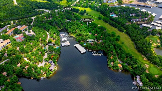 146 Tree Top Dr Unit 8, Four Seasons, MO 65049 - aerial view of property and surrounding area featuring a nearby body of water