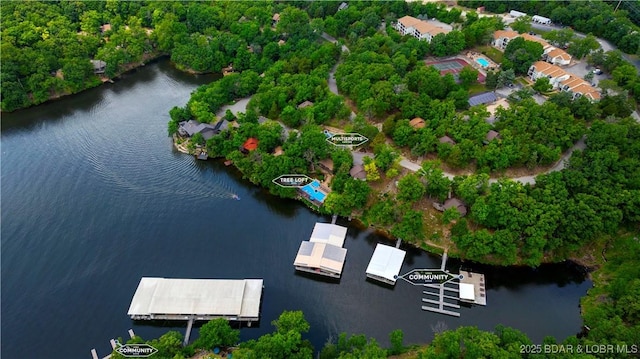 146 Tree Top Dr Unit 8, Four Seasons, MO 65049 - aerial view of property's location with a nearby body of water