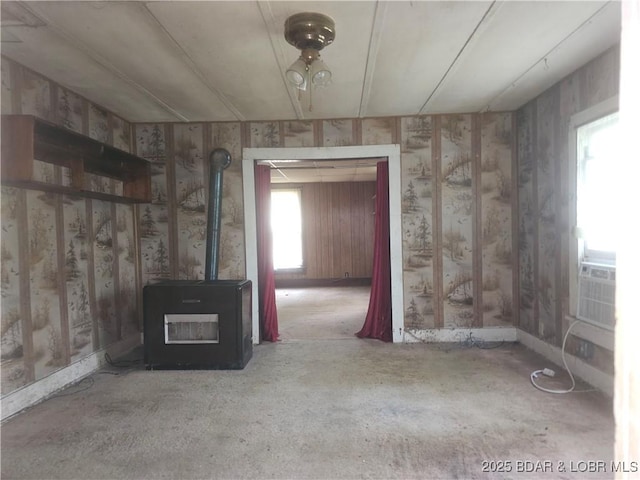 412 Maple St, Eldon, MO 65026 - spare room with wallpapered walls and cooling unit