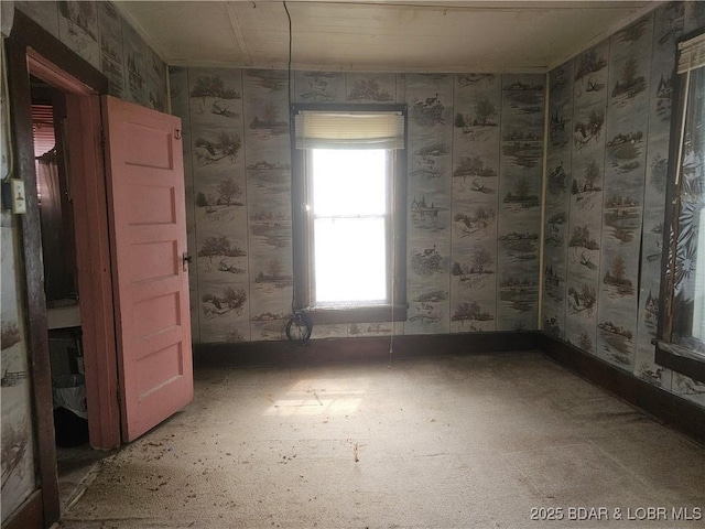 412 Maple St, Eldon, MO 65026 - spare room with wallpapered walls