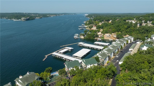 1201 W Harbour Towne Dr Unit 1201, Lake Ozark, MO 65049 - aerial view of property and surrounding area with a large body of water