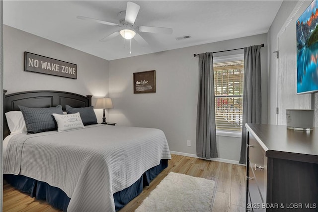 2500 Bay Point Dr Unit 331, Osage Beach, MO 65065 - bedroom with light wood finished floors and a ceiling fan