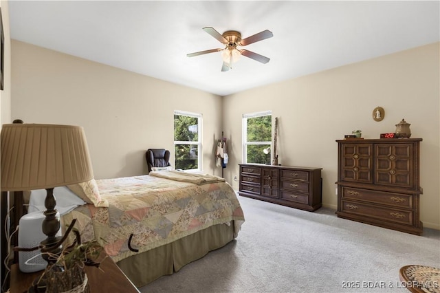 396 Elm Tree Ln, Camdenton, MO 65020 - bedroom featuring carpet and a ceiling fan