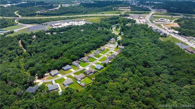 396 Elm Tree Ln, Camdenton, MO 65020 - bird's eye view of a heavily wooded area