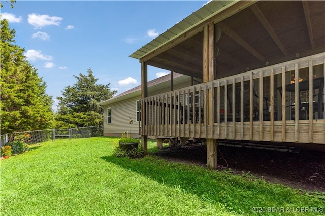 396 Elm Tree Ln, Camdenton, MO 65020 - view of yard featuring a deck