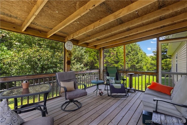 396 Elm Tree Ln, Camdenton, MO 65020 - view of wooden terrace