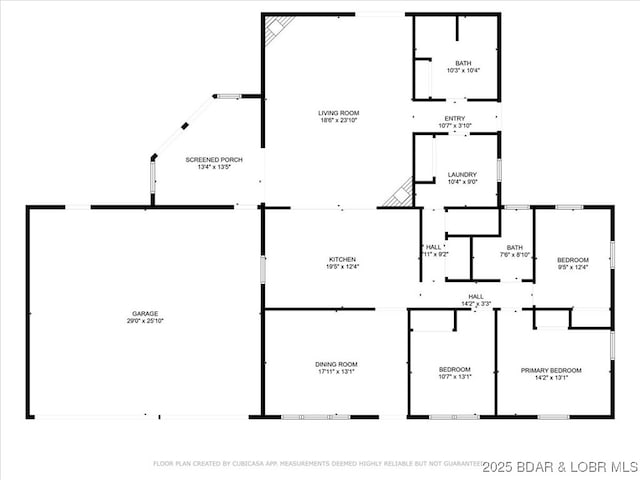 901 Larkin Dr, Eldon, MO 65026 - view of floor plan / room layout