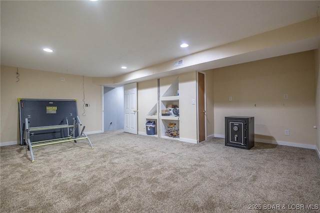 278 Panoramic Dr, Camdenton, MO 65020 - finished basement with carpet and recessed lighting