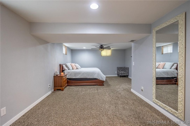 278 Panoramic Dr, Camdenton, MO 65020 - bedroom featuring carpet flooring, recessed lighting, and ceiling fan