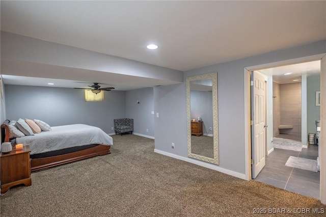 278 Panoramic Dr, Camdenton, MO 65020 - bedroom with carpet, recessed lighting, and connected bathroom