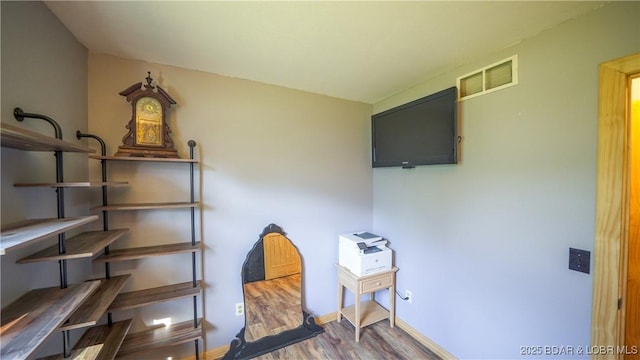 195 Jamie Dr, Camdenton, MO 65020 - home office with wood finished floors and baseboards