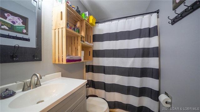 195 Jamie Dr, Camdenton, MO 65020 - full bathroom featuring vanity and curtained shower