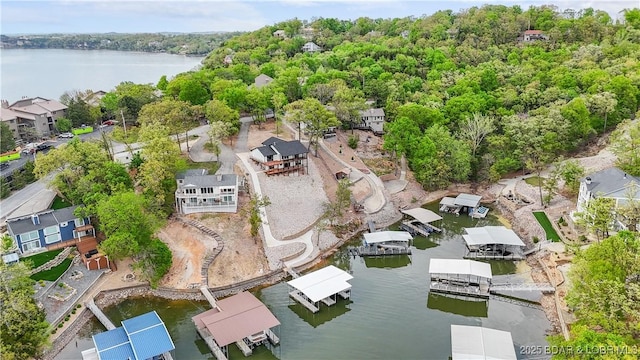 4452 Hamrock Ln, Osage Beach, MO 65065 - aerial view of property's location featuring a large body of water and nearby suburban area