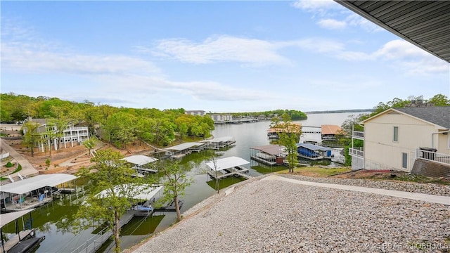 4452 Hamrock Ln, Osage Beach, MO 65065 - water view with a dock