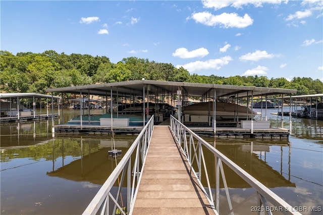 40 Lighthouse Rd Unit 2-301, Lake Ozark, MO 65049 - dock with a water view and boat lift
