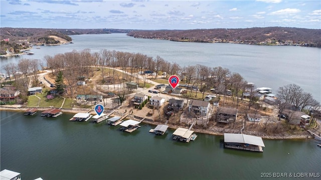 965 Four Waters Dr, Sunrise Beach, MO 65079 - aerial view of a large body of water