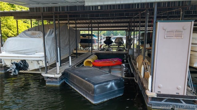 37 Hampton Bay Rd Unit 6, Eldon, MO 65026 - dock area with boat lift