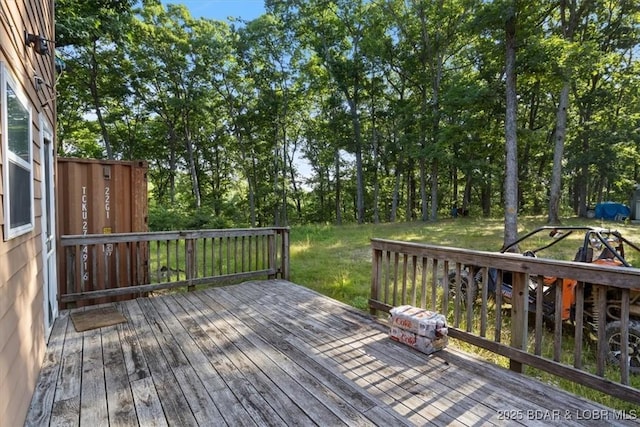 32655 Challenge Dr, Lincoln, MO 65338 - wooden deck with a yard