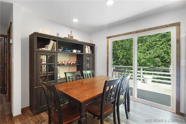5109 Aqua Dr, Osage Beach, MO 65065 - dining room with wood finished floors and recessed lighting