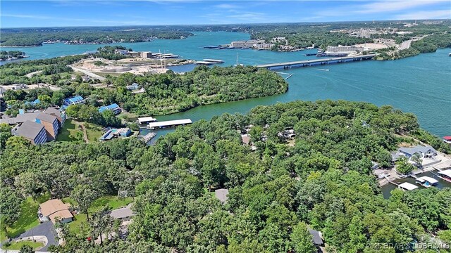 5109 Aqua Dr, Osage Beach, MO 65065 - aerial view of a large body of water and a notable bridge