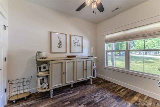 28 Simple Time Dr, Camdenton, MO 65020 - interior space with wood finished floors and a ceiling fan