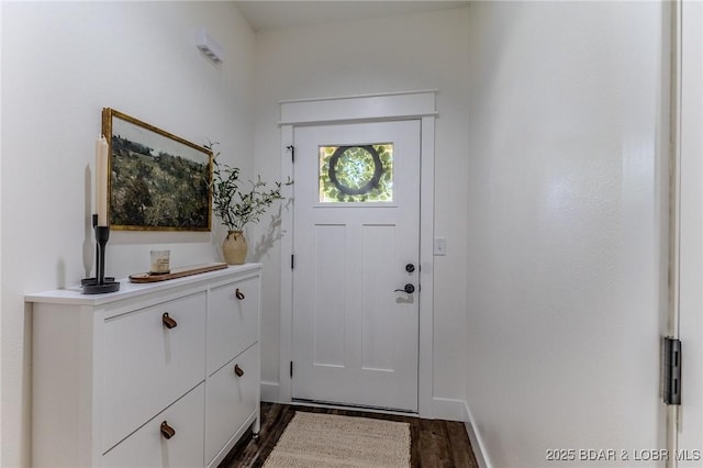 28 Simple Time Dr, Camdenton, MO 65020 - foyer featuring dark wood-type flooring and baseboards