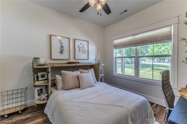 28 Simple Time Dr, Camdenton, MO 65020 - bedroom with wood finished floors and a ceiling fan