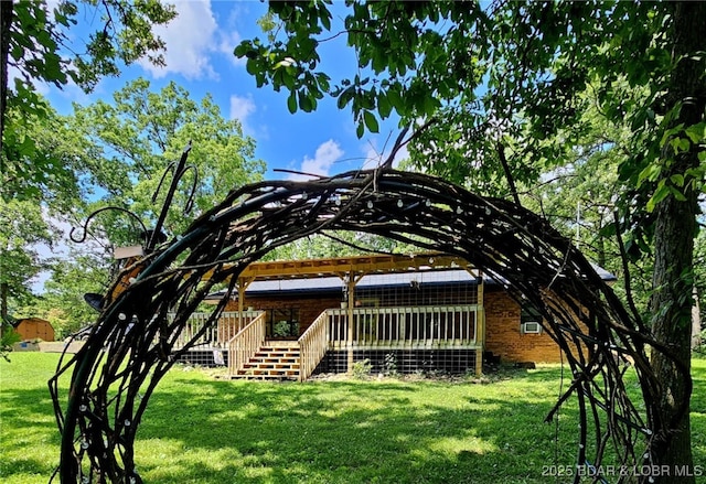 238 Foote Lane Rd, Eldon, MO 65026 - view of home's community with a yard and stairway