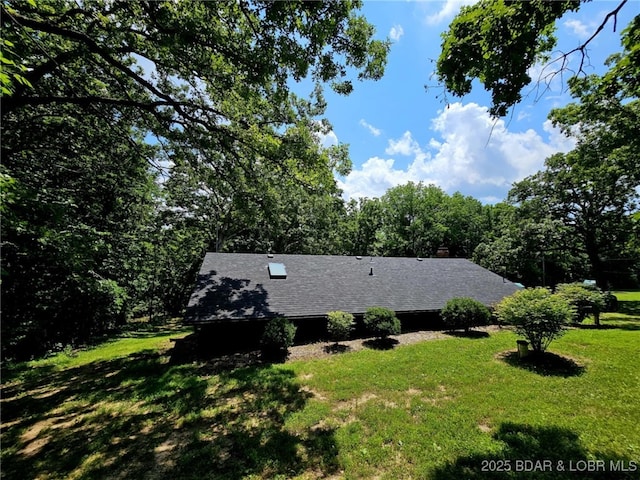 238 Foote Lane Rd, Eldon, MO 65026 - view of front of property featuring a front lawn, roof with shingles, and a chimney