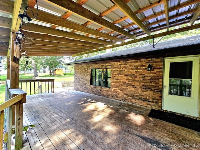 238 Foote Lane Rd, Eldon, MO 65026 - view of wooden deck