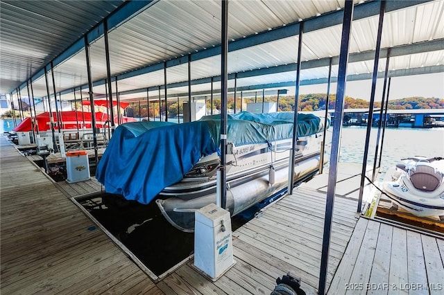 28 Eleven W Ct Unit 2A, Sunrise Beach, MO 65079 - dock with boat lift and a water view