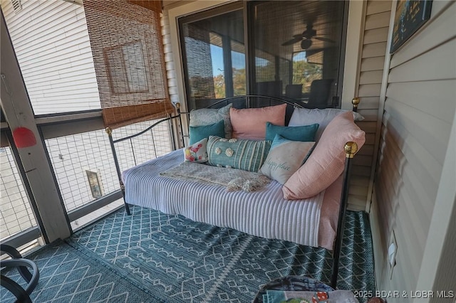 28 Eleven W Ct Unit 2A, Sunrise Beach, MO 65079 - balcony featuring ceiling fan