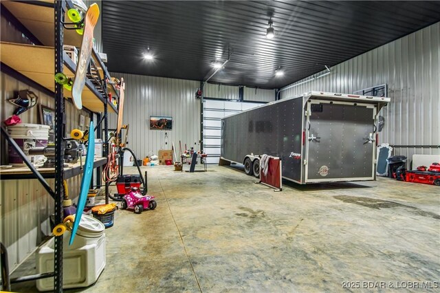 1972 Anderson Hollow Rd, Linn Creek, MO 65052 - garage featuring metal wall