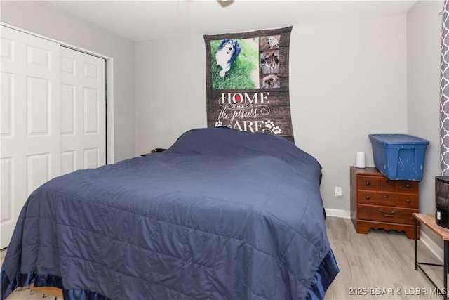 152 Pawnee Rd, Lake Ozark, MO 65049 - bedroom featuring wood finished floors and a closet