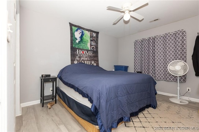 152 Pawnee Rd, Lake Ozark, MO 65049 - bedroom featuring wood finished floors and ceiling fan