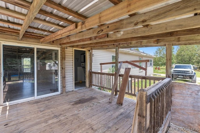 1123 Woodland Dr, Eldon, MO 65026 - view of wooden terrace