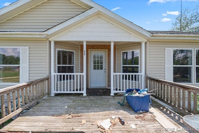 1123 Woodland Dr, Eldon, MO 65026 - view of wooden terrace