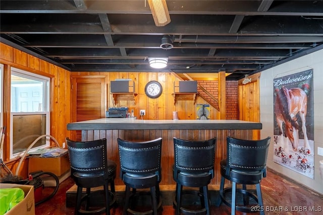 57 Ke Jo Point Rd, Gravois Mills, MO 65037 - indoor dry bar featuring wooden walls