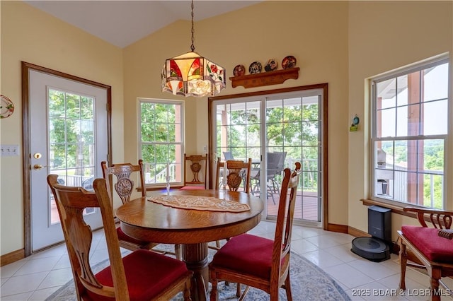 67 Windjammer Estates Dr, Lake Ozark, MO 65049 - dining space with light tile patterned floors and baseboards