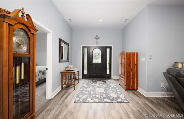 432 Cornett Branch Rd, Four Seasons, MO 65049 - foyer featuring wood finished floors and recessed lighting